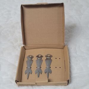 The Pampered Chef Stainless Steel Serving Picks 3 Piece Set  Retired #2905